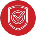 Good 4 Business icon for business credibility with a tick surrounded by a shield